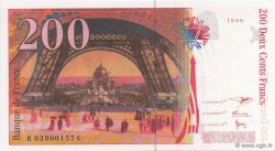 200 Francs EIFFEL FRANCE  1996 F.75.03a NEUF