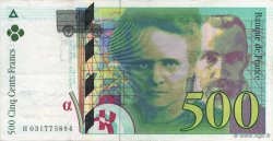 500 Francs PIERRE ET MARIE CURIE FRANCE  1995 F.76.02 XF
