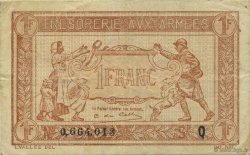 1 Franc TRÉSORERIE AUX ARMÉES 1919 FRANKREICH  1919 VF.04.04 VZ