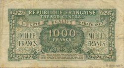 1000 Francs MARIANNE THOMAS DE LA RUE FRANCIA  1945 VF.13.01 MBC