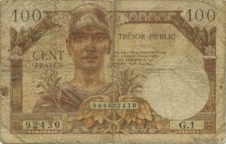 100 Francs TRÉSOR PUBLIC FRANCIA  1955 VF.34.01 RC