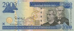 2000 Pesos Oro RÉPUBLIQUE DOMINICAINE  2006 P.174a UNC-