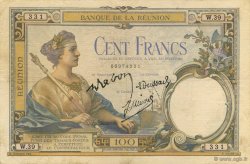 100 Francs ISLA DE LA REUNIóN  1944 P.24 MBC+