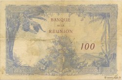 100 Francs REUNION ISLAND  1944 P.24 VF+