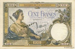 100 Francs REUNION ISLAND  1944 P.24 XF