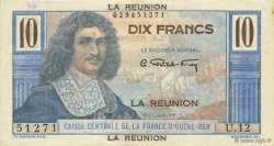 10 Francs Colbert REUNION  1946 P.42a XF-
