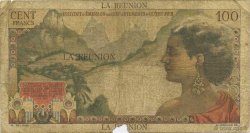 100 Francs La Bourdonnais ÎLE DE LA RÉUNION  1960 P.49a AB