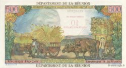 10 NF sur 500 Francs Pointe à Pitre REUNION  1971 P.54b UNC
