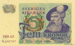5 Kronor SUÈDE  1968 P.51a UNC