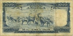 1000 Escudos ANGOLA  1970 P.098 BC+