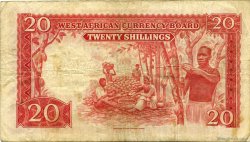 20 Shillings AFRIQUE OCCIDENTALE BRITANNIQUE  1953 P.10a pr.TTB