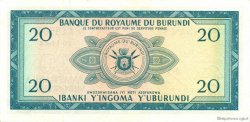 20 Francs BURUNDI  1964 P.10 NEUF