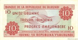 10 Francs BURUNDI  1970 P.20b AU-