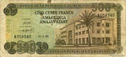 500 Francs BURUNDI  1968 P.24a F-