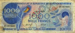 1000 Francs BURUNDI  1975 P.25b F