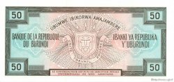 50 Francs BURUNDI  1988 P.28c ST