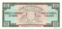 50 Francs BURUNDI  1989 P.28c q.AU