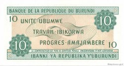 10 Francs BURUNDI  1986 P.33b FDC