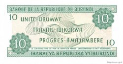 10 Francs BURUNDI  1989 P.33b NEUF