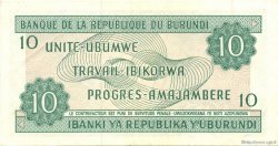 10 Francs BURUNDI  1991 P.33b SPL