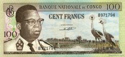 100 Francs DEMOKRATISCHE REPUBLIK KONGO  1961 P.006a fVZ