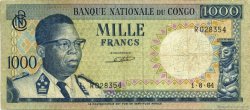 1000 Francs CONGO, DEMOCRATIC REPUBLIC  1964 P.008a F