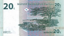 20 Centimes DEMOKRATISCHE REPUBLIK KONGO  1997 P.083a VZ