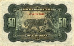 50 Francs BELGIAN CONGO  1947 P.16e VF