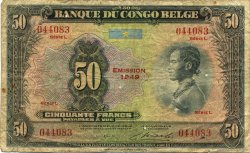 50 Francs BELGISCH-KONGO  1949 P.16g SGE