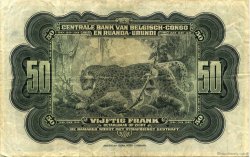 50 Francs BELGIAN CONGO  1952 P.24 VF