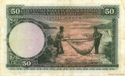 50 Francs BELGIAN CONGO  1953 P.27a VF-