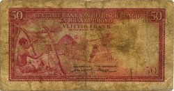 50 Francs CONGO BELGE  1957 P.32 AB