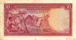 50 Francs CONGO BELGE  1957 P.32 TTB