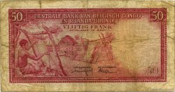 50 Francs CONGO BELGA  1957 P.32 B