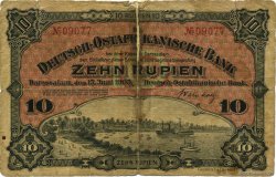 10 Rupien Deutsch Ostafrikanische Bank  1905 P.02 VG