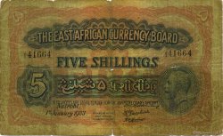 5 Shillings EAST AFRICA (BRITISH)  1933 P.20 G
