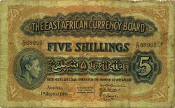5 Shillings EAST AFRICA (BRITISH)  1951 P.28b VG