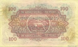 100 Shillings - 5 Pounds EAST AFRICA  1943 P.31b XF-