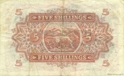 5 Shillings EAST AFRICA  1954 P.33 VF