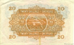 20 Shillings - 1 Pound EAST AFRICA  1954 P.35 XF+