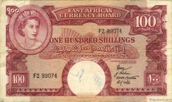 100 Shillings ÁFRICA ORIENTAL BRITÁNICA  1958 P.40 BC+