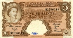 5 Shillings EAST AFRICA (BRITISH)  1962 P.41b VF