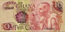 10 Cedis GHANA  1977 P.16e BC
