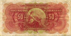 50 Escudos PORTUGUESE GUINEA  1958 P.037a MBC