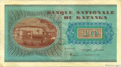 20 Francs KATANGA  1960 P.06a VF