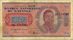 50 Francs KATANGA  1960 P.07a F-