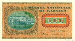 100 Francs Spécimen KATANGA  1960 P.08s NEUF
