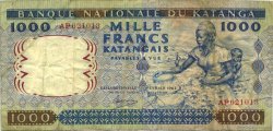 1000 Francs KATANGA  1962 P.14a BC+