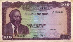 100 Shillings KENYA  1971 P.10b BB