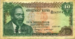 10 Shillings KENYA  1977 P.12c MB